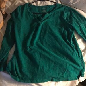 Comfy green long sleeve tunic